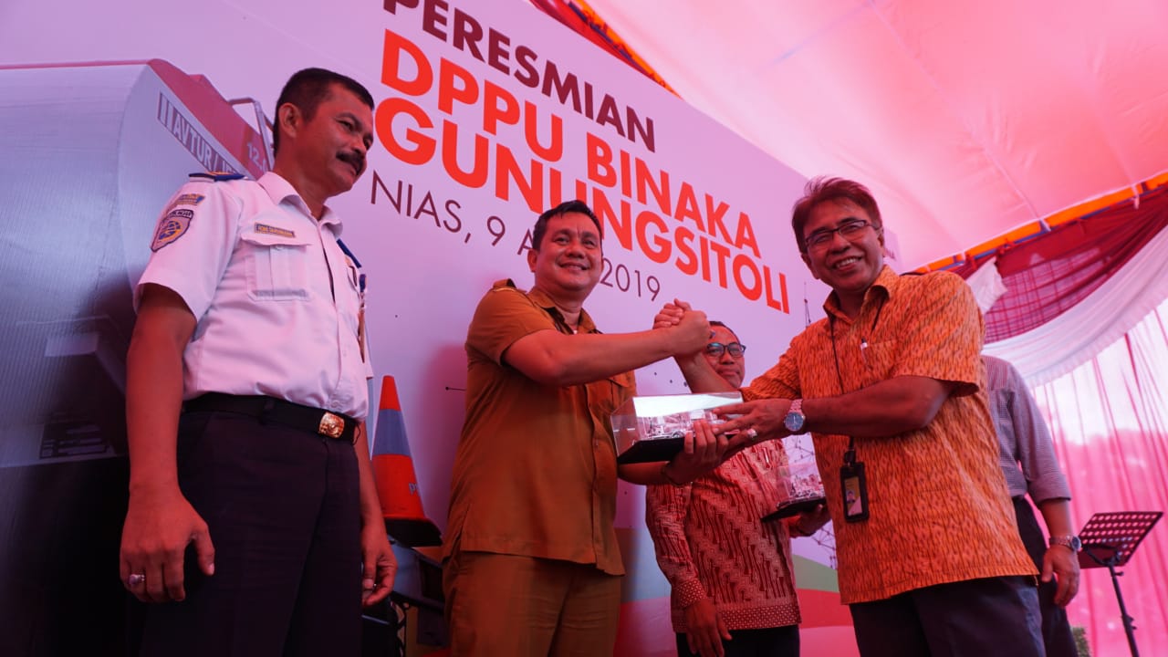 Dukung Ekonomi Nias, Pertamina Resmikan DPPU Binaka